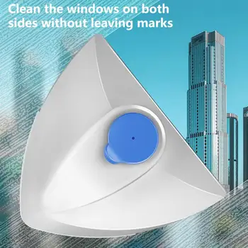 Удобная бесследная щетка для мытья окон, экономящая трудозатраты, Двусторонний магнитный очиститель стекла высокого уровня для удаления пыли