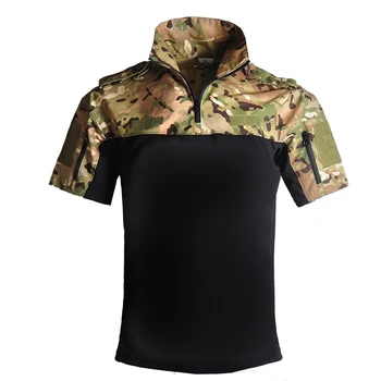 Уличная футболка с коротким рукавом, мужской костюм лягушки, военно-тактическая футболка, топы для пеших прогулок, Летние повседневные футболки, Одежда для охоты