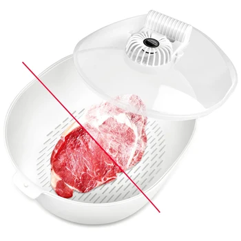 Физическая размораживающая пластина для замороженного мяса Артефакт размораживателя с циркуляцией 360 градусов Сохраняет питательность продуктов Машина для размораживания мяса