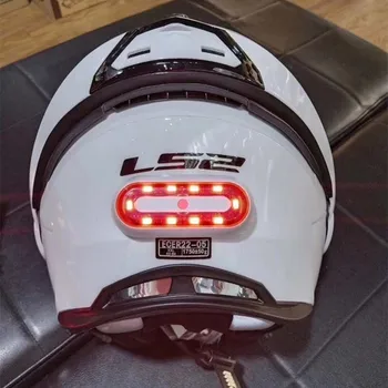 Фонарь мотоциклетного шлема Велосипедный шлем Ночной сигнал безопасности Сигнальная лампа СВЕТОДИОДНЫЙ задний фонарь Задний фонарь Перезаряжаемый Водонепроницаемый