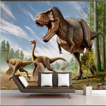 фотообои beibehang на заказ большая фреска 3D фон с динозавром украшение стен расписной фон для телевизора papel de parede