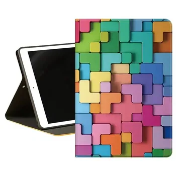 Цветной чехол с рисунком сращивания для iPad Mini1 2 3 Чехол из искусственной кожи, силиконовая задняя крышка для Mini 4 5 6, держатель для заготовок с гальваническим покрытием