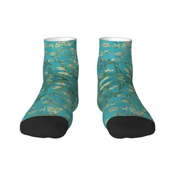 Цветущий миндаль Винсент Ван Гог Мужские носки для экипажа Унисекс Крутые носки с 3D принтом 