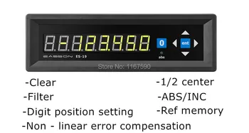 Цифровой индикатор Easson ES-19, одноосный дисплей, одноосный цифровой индикатор, линейная шкала dro