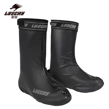 Чехлы для непромокаемой обуви LYSCHY для велоспорта, мотоцикла, более толстые чехлы для непромокаемых ботинок для скутера, чехлы для обуви для гонок по мотокроссу MX