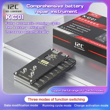 Чтение и запись данных I2C KC01 для iPhone 6-14Pro Max Комплексный ремонт аккумулятора, инструмент для изменения количества циклов