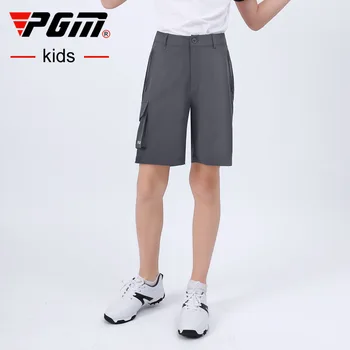 Шорты для гольфа для мальчиков PGM, летняя детская эластичная повседневная спортивная одежда KUZ104
