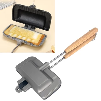 Электрическая машина для приготовления сэндвичей Panini-Press Тостер с антипригарной ручкой Cool-Touch, сковорода для сэндвичей со съемной ручкой B03E