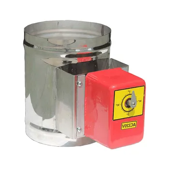 Электрический дроссельный клапан AC220V дроссельный клапан для плиты 80 100 125 150 200 дроссельный клапан для дымохода дроссельный клапан