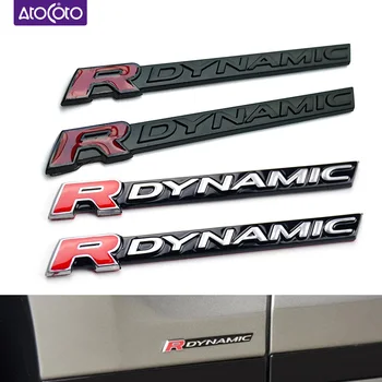 Эмблема R DYNAMIC Bar для Range Rover VELAR Sport Edition Автомобильный стайлинг Логотип на крыле Нижняя боковая дверь Черная серебристая декоративная наклейка