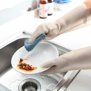 Японские Перчатки Для Мытья Посуды Magic Силиконовая Резиновая Перчатка Для Мытья Посуды для Домашнего Скруббера Kitchen Clean Tool Scrub