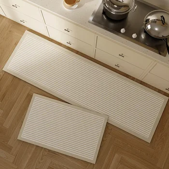 Японский минималистичный противоскользящий коврик для домашнего использования - тихий кремовый коврик для кухни, коврик для ванной, коврик для ковра